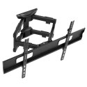 UCHWYT DO TELEWIZORA LUB MONITORA MACLEAN, MAx VESA 600x400,  PŁASKI, ODLEGŁOŚĆ OD ŚCIANY 41-475MM, 37-80", 50KG, CZARNY, MC-832A