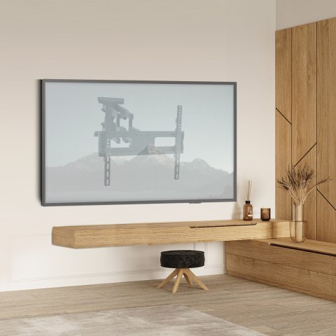 UCHWYT DO TELEWIZORA LUB MONITORA MACLEAN, MAx VESA 600x400, PŁASKI, ODLEGŁOŚĆ OD ŚCIANY 41-475MM, 37-80", 50KG, CZARNY, MC-832A UCHWYT DO TELEWIZORA LUB MONITORA MACLEAN, MAx VESA 600x400, PŁASKI, ODLEGŁOŚĆ OD ŚCIANY 41-475MM, 37-80", 50KG, CZARNY, MC-832A