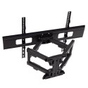 UCHWYT DO TELEWIZORA LUB MONITORA MACLEAN, MAx VESA 600x400,  PŁASKI, ODLEGŁOŚĆ OD ŚCIANY 41-475MM, 37-80", 50KG, CZARNY, MC-832A