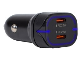 75-779# ŁADOWARKA SAMOCHODOWA GN.USB-Cx2 50W G50B
