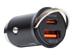 75-788# ŁADOWARKA SAMOCHODOWA GN.USB+USB-C G50D