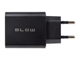 76-023# ŁADOWARKA SIECIOWA GNIAZDO USBx2 + USB-C qC+ PD 65W