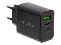 76-025# ŁADOWARKA SIECIOWA GNIAZDO USB + USB-Cx2 qC+ PD 40W