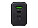 76-025# ŁADOWARKA SIECIOWA GNIAZDO USB + USB-Cx2 qC+ PD 40W