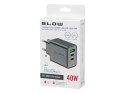 76-025# ŁADOWARKA SIECIOWA GNIAZDO USB + USB-Cx2 qC+ PD 40W