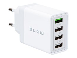 76-026# ŁADOWARKA SIECIOWA GNIAZDO USBx3 + USB qC 30W