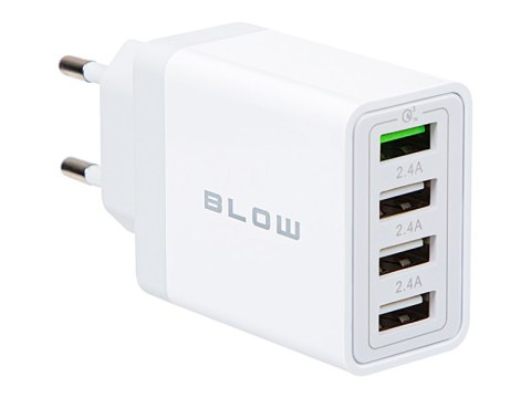 76-026# ŁADOWARKA SIECIOWA GNIAZDO USBx3 + USB qC 30W 76-026# ŁADOWARKA SIECIOWA GNIAZDO USBx3 + USB qC 30W