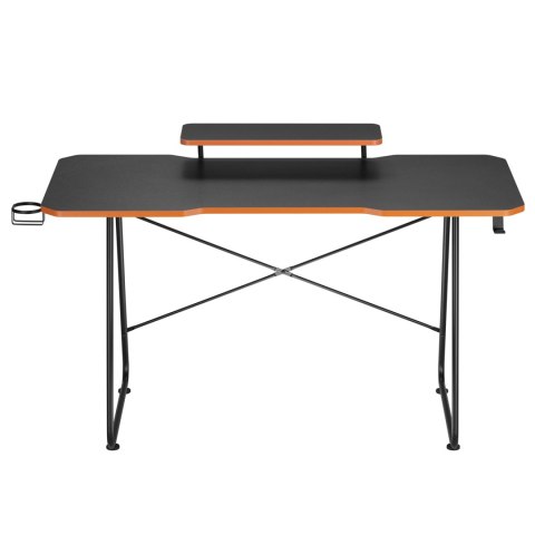 BIURKO GAMINGOWE Z PÓŁKĄ NA MONITOR NANORS, 50KG MAx, WYSOKOŚĆ 850MM, CZARNE, RS170 BIURKO GAMINGOWE Z PÓŁKĄ NA MONITOR NANORS, 50KG MAx, WYSOKOŚĆ 850MM, CZARNE, RS170