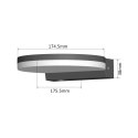 LAM PA LED MACLEAN, KOLOR SZARY, 15W, IP65, 1300LM, BARWA NEUTRALNA BIAŁA (4000K) MCE346 GR