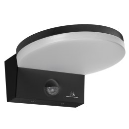LAM PA LED Z CZUJNIKIEM RUCHU MACLEAN, CZUJNIK RUCHU PIR, KOLOR CZARNY, 15W, IP65, 1560LM, BARWA NEUTRALNA BIAŁA (4000K) MCE344 B