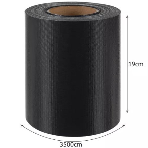 TAŚMA OGRODZENIOWA 19CMx35M 450G/M2 ANTRACYT 23696 TAŚMA OGRODZENIOWA 19CMx35M 450G/M2 ANTRACYT 23696