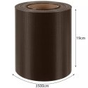 TAŚMA OGRODZENIOWA 19CMx35M 450G/M2 BRĄZOWA 23702
