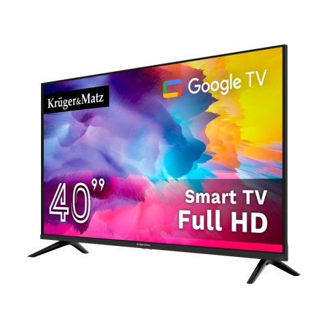 TELEWIZOR KRUGER&MATZ 40" FHD GOOGLE TV DVB-T2/T/C H.265 HEVC TELEWIZOR KRUGER&MATZ 40" FHD GOOGLE TV DVB-T2/T/C H.265 HEVC