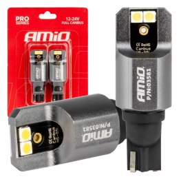 ŻARÓWKI LED FULL CANBUS  PRO T15 W16W 4x3030 SMD BIAŁE 12V 24V AMIO-03581