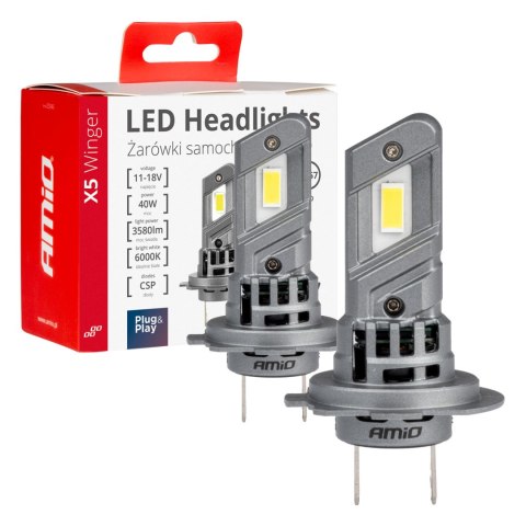 ŻARÓWKI SAMOCHODOWE LED SERIA x5 WINGER H7 6000K CANBUS AMIO-03946 ŻARÓWKI SAMOCHODOWE LED SERIA x5 WINGER H7 6000K CANBUS AMIO-03946