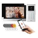 GAYD MULTI2, ZESTAW WIDEODOMOFONOWY DWURODZINNY, 2-ŻYŁOWY, 8", WI-FI, EKRAN DOTYKOWY, 2MP FULL HD, RFID, SZYFRATOR