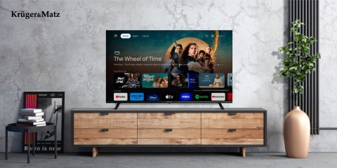 TELEWIZOR KRUGER&MATZ 55" UHD GOOGLE TV DVB-T2/T/C H.265 HEVC TELEWIZOR KRUGER&MATZ 55" UHD GOOGLE TV DVB-T2/T/C H.265 HEVC
