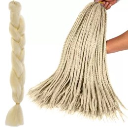 WŁOSY SYNTETYCZNE WARKOCZYKI BLOND SOULIMA 23556