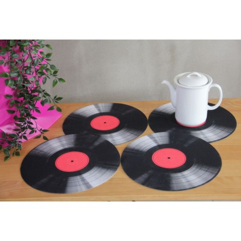 ZESTAW PODKŁADEK NA STÓŁ OKRĄGŁYCH 4D - VINYL ZESTAW PODKŁADEK NA STÓŁ OKRĄGŁYCH 4D - VINYL