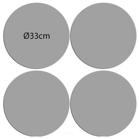 ZESTAW PODKŁADEK NA STÓŁ OKRĄGŁYCH 4D - VINYL ZESTAW PODKŁADEK NA STÓŁ OKRĄGŁYCH 4D - VINYL