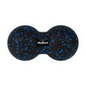 DUOBALL  PODWÓJNA  PIŁKA DO MASAŻU 12CM, KOLOR CZARNO-NIEBIESKI, MATERIAŁ EPP, REBEL ACTIVE