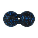 DUOBALL  PODWÓJNA  PIŁKA DO MASAŻU 8CM, KOLOR CZARNO-NIEBIESKI, MATERIAŁ EPP, REBEL ACTIVE