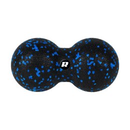 DUOBALL  PODWÓJNA  PIŁKA DO MASAŻU 8CM, KOLOR CZARNO-NIEBIESKI, MATERIAŁ EPP, REBEL ACTIVE