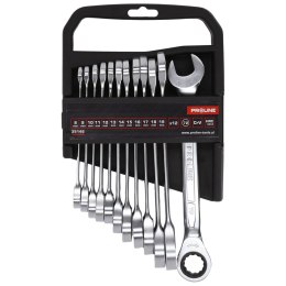 KLUCZE  PŁASKIE Z GRZECHOTKĄ,ZESTAW 12SZT(8-19MM),CRV, PROLINE
