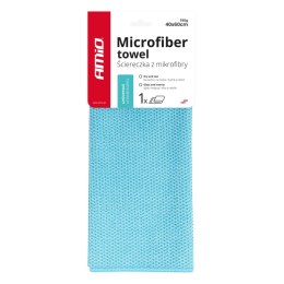 MIKROFIBRA DO MYCIA CZYSZCZENIA SZYB I WNĘTRZA SAMOCHODU 40x60 CM 350 G AMIO-03738