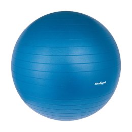 PIŁKA GIMNASTYCZNA REHABILITACYJNA 65CM Z  POM PKĄ RĘCZNĄ, KOLOR NIEBIESKI , REBEL ACTIVE