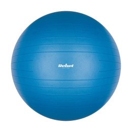 PIŁKA GIMNASTYCZNA REHABILITACYJNA 65CM Z  POM PKĄ RĘCZNĄ, KOLOR NIEBIESKI , REBEL ACTIVE