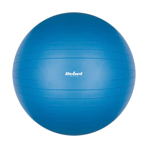 PIŁKA GIMNASTYCZNA REHABILITACYJNA 65CM Z POM PKĄ RĘCZNĄ, KOLOR NIEBIESKI , REBEL ACTIVE PIŁKA GIMNASTYCZNA REHABILITACYJNA 65CM Z POM PKĄ RĘCZNĄ, KOLOR NIEBIESKI , REBEL ACTIVE
