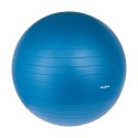 PIŁKA GIMNASTYCZNA REHABILITACYJNA 75CM Z  POM PKĄ RĘCZNĄ, KOLOR NIEBIESKI , REBEL ACTIVE