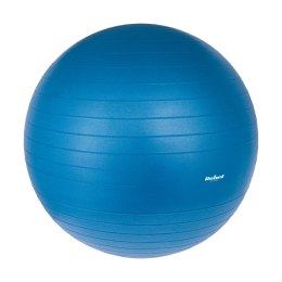 PIŁKA GIMNASTYCZNA REHABILITACYJNA 75CM Z  POM PKĄ RĘCZNĄ, KOLOR NIEBIESKI , REBEL ACTIVE