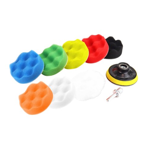ZESTAW GĄBEK DO POLEROWANIA GĄBKI POLERSKIE 8 EL.+ DYSK 80 MM + ADA PTER M14 AMIO-03699 ZESTAW GĄBEK DO POLEROWANIA GĄBKI POLERSKIE 8 EL.+ DYSK 80 MM + ADA PTER M14 AMIO-03699