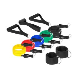 ZESTAW GUM O POROWYCH DO ĆWICZEŃ - POWER TUBE SET , 5-30 KG, 5 GUMY, REBEL ACTIVE