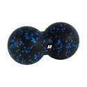 ZESTAW WAŁEK DO MASAŻU, MINI ROLLER, 2  PIŁKI, 2 DUOBALL-E , 6 ELEMENTÓW, KOLOR CZARNO-NIEBIESKI, MATERIAŁ EPP, REBEL ACTIVE