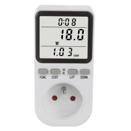 MIERNIK ENERGII GREENBLUE, WATOMIERZ, TY P E, 220-240V AC, 50HZ, MAx. OBCIĄŻENIE 16A, IP20, WBUDOWANA BATERIA, GB364 E
