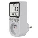 MIERNIK ENERGII GREENBLUE, WATOMIERZ, TY P E, 220-240V AC, 50HZ, MAx. OBCIĄŻENIE 16A, IP20, WBUDOWANA BATERIA, GB364 E