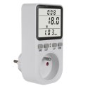 MIERNIK ENERGII GREENBLUE, WATOMIERZ, TY P E, 220-240V AC, 50HZ, MAx. OBCIĄŻENIE 16A, IP20, WBUDOWANA BATERIA, GB364 E