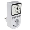 MIERNIK ENERGII GREENBLUE, WATOMIERZ, TY P F, 220-240V AC, 50HZ, MAx. OBCIĄŻENIE 16A, IP20, WBUDOWANA BATERIA, GB364 F
