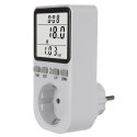 MIERNIK ENERGII GREENBLUE, WATOMIERZ, TY P F, 220-240V AC, 50HZ, MAx. OBCIĄŻENIE 16A, IP20, WBUDOWANA BATERIA, GB364 F