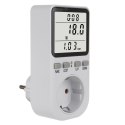 MIERNIK ENERGII GREENBLUE, WATOMIERZ, TY P F, 220-240V AC, 50HZ, MAx. OBCIĄŻENIE 16A, IP20, WBUDOWANA BATERIA, GB364 F