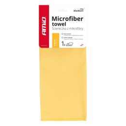 MIKROFIBRA ŚCIERECZKA DO MYCIA S PRZĄTANIA CZYSZCZENIA WNĘTRZA SAMOCHODU 30x40 CM AMIO-03744