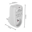 WŁĄCZNIK CZASOWY - TIMER CYFROWY GREENBLUE, MAx. OBCIĄŻENIE 16A, IP20, GB362 E