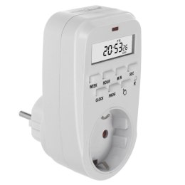 WŁĄCZNIK CZASOWY - TIMER CYFROWY GREENBLUE, MAx. OBCIĄŻENIE 16A, IP20, GB362 F
