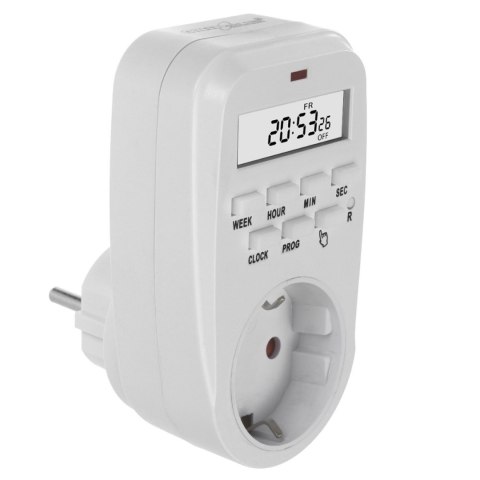 WŁĄCZNIK CZASOWY - TIMER CYFROWY GREENBLUE, MAx. OBCIĄŻENIE 16A, IP20, GB362 F WŁĄCZNIK CZASOWY - TIMER CYFROWY GREENBLUE, MAx. OBCIĄŻENIE 16A, IP20, GB362 F