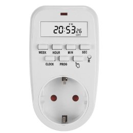 WŁĄCZNIK CZASOWY - TIMER CYFROWY GREENBLUE, MAx. OBCIĄŻENIE 16A, IP20, GB362 F