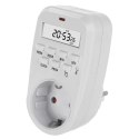 WŁĄCZNIK CZASOWY - TIMER CYFROWY GREENBLUE, MAx. OBCIĄŻENIE 16A, IP20, GB362 F