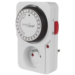 WŁĄCZNIK CZASOWY - TIMER MECHANICZNY GREENBLUE, 48  PROGRAMÓW, MAx. OBCIĄŻENIE 16A, IP20, GB360 E